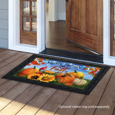 Faith Family And Fall Doormat 18" X 30" Indoor Outdoor Briarwood Lane 5 Faith Family And Fall Doormat 18" X 30" Indoor Outdoor Briarwood Lane - Image 3