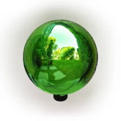 10" Glass Gazing Globe Green - Alpine Corporation -Home Decoration Shop GUEST 3f0a0aa1 4b0a 4ac8 b59b 52a0bb234033