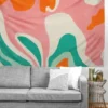 Sunshinecanteen Psychedelic Fleurs Tapestry - Society6