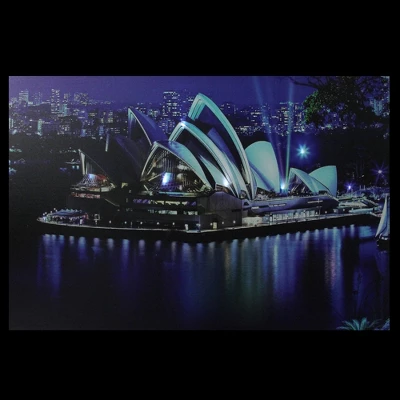 Northlight LED Lighted Famous Sydney Opera House Australia Canvas Wall Art 15.75" X 23.5" 3 Northlight LED Lighted Famous Sydney Opera House Australia Canvas Wall Art 15.75" X 23.5"