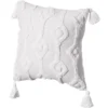 16" Handwoven Cotton Throw Pillow Cover With White Tufted Patterns And Tassel Corners 1 16" Handwoven Cotton Throw Pillow Cover With White Tufted Patterns And Tassel Corners -Home Decoration Shop GUEST 4274749d 08c8 43db b19b afa48576901e