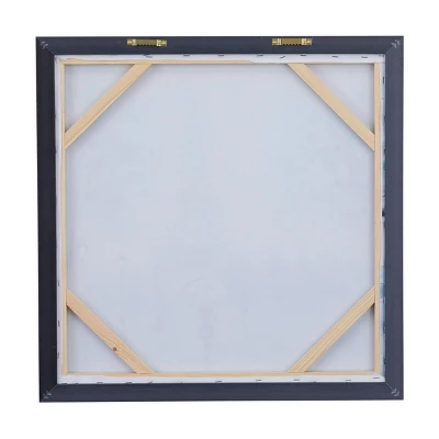 Canvas Eiffel Tower Framed Wall Art With Silver Frame Blue - Olivia & May 4 Canvas Eiffel Tower Framed Wall Art With Silver Frame Blue - Olivia & May - Image 2