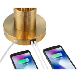 Possini Euro Design Possini Euro® Granview Desk Lamp With Glass Shade And Dual USB Ports -Home Decoration Shop GUEST 46b6424d e57f 4992 aea7 a142950741de