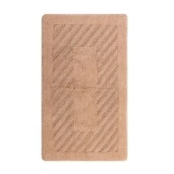 Diagonal Racetrack 100% Cotton Reversible Bath Rug Natural By Knightsbridge 11 Diagonal Racetrack 100% Cotton Reversible Bath Rug Natural By Knightsbridge -Home Decoration Shop GUEST 46f1f31c 0c2f 4860 8ba9 833ebe725aee