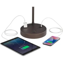 360 Lighting Colby Bronze Finish Desk Lamps Set Of 2 With Outlets And USB Ports -Home Decoration Shop GUEST 46fa9ad1 9bec 4289 8076 f495fd0b5b5b