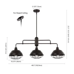 Light Levi Industrial Farmhouse Iron Linear LED Pendant Oil Rubbed Bronze - JONATHAN Y -Home Decoration Shop GUEST 494d1004 32b6 4b79 819c 76d0b26a6719