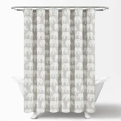 72"x72" Kids' Elephant Parade Shower Curtain - Lush Décor 6 72"x72" Kids' Elephant Parade Shower Curtain - Lush Décor - Image 4