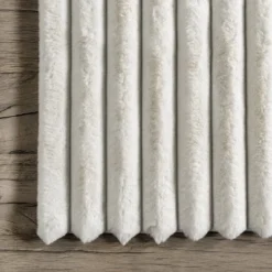 NuLOOM Kai Stripe Faux Rabbit Machine Washable Area Rug -Home Decoration Shop GUEST 4ba62d44 66a5 4aeb b3b8 a017be0c5c39