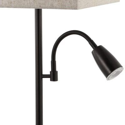 (Set Of 2) 25.5" 2-Light Austin Farmhouse Industrial Table Lamp With USB Charging Oil Rubbed Bronze (Includes LED Light Bulb) - JONATHAN Y 5 (Set Of 2) 25.5" 2-Light Austin Farmhouse Industrial Table Lamp With USB Charging Oil Rubbed Bronze (Includes LED Light Bulb) - JONATHAN Y - Image 3