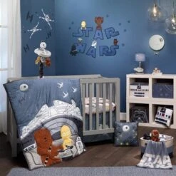 Lambs & Ivy Star Wars Logo Wall Decals W/ Yoda/R2D2/Darth Vader And More - Blue -Home Decoration Shop GUEST 4ed4a184 104f 43de b52c f23c0668d0b9
