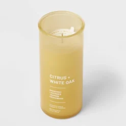 Wellness Jar Citrus And White Oak Candle Yellow - Threshold™ -Home Decoration Shop GUEST 4f867f15 ed49 4002 b0aa a669af9a9d37