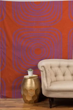 SunshineCanteen LISBOA Orange 50" X 60" Tapestry - Society6