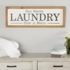 Metal Sign Laundry Wall Decor White - Olivia & May