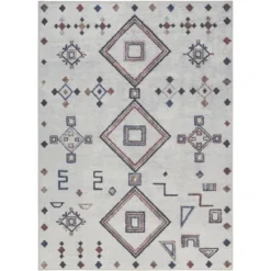 Nicole Curtis Machine Washable Series 1 Bohemian Diamond Motif Indoor Rug -Home Decoration Shop GUEST 516e93e1 406f 40fb a440 264a7fdaf644