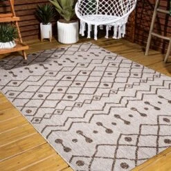 Nokat Modern Bohemian Inspired Indoor/Outdoor Area Rug - JONATHAN Y -Home Decoration Shop GUEST 51ff5f67 124f 42f4 bb26 c540f8037aab