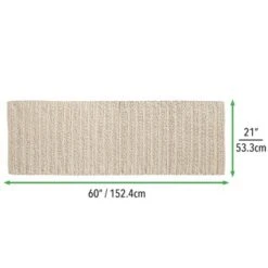 MDesign Soft Cotton Spa Mat Rug For Bathroom, Braided, 60" X 21" 12 MDesign Soft Cotton Spa Mat Rug For Bathroom, Braided, 60" X 21" -Home Decoration Shop GUEST 52aedabd faab 4969 882b 7de2b64d1ebe