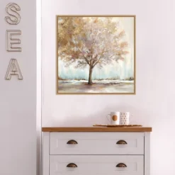 22" X 22" Infinite Peace By Eva Watts Framed Canvas Wall Art Light Brown - Amanti Art -Home Decoration Shop GUEST 568fac2c cd89 400e ab8a a1ac51db6d41