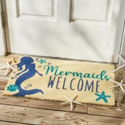 Split P Mermaid Doormat