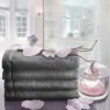 Creative Scents Cotton Velour Set Of 4 Towels - Gray -Home Decoration Shop GUEST 5836a1f5 1787 4ccc 8f4e ff621feac8fc