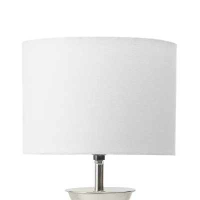 NuLOOM Gardner 22" Iron Table Lamp Lighting - Nickel 22" H X 10" W X 10" D 5 NuLOOM Gardner 22" Iron Table Lamp Lighting - Nickel 22" H X 10" W X 10" D - Image 3