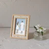4X6 Inch Floral Picture Frame Tan Fabric Framed In Wood With MDF & Glass By Foreside Home & Garden -Home Decoration Shop GUEST 59044057 138c 4235 92a2 049d284a3057