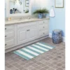 21"x34" Striped Beach Washable Bath Rug - Garland Rug