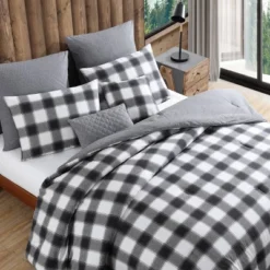 Eddie Bauer Canyon Plaid 7pc Comforter Set Black/White -Home Decoration Shop GUEST 59fb76b2 80ce 4759 a077 5adc07fefbe4