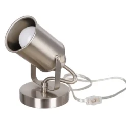 6" Spotlight Desk Or Wall Mount Accent Table Lamp Brushed Nickel - Cresswell Lighting -Home Decoration Shop GUEST 5cd6f378 7088 4c49 9ece 08951b19bce2