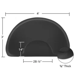 Saloniture Salon & Barber Shop Chair Anti-Fatigue Floor Mat - Black Semi Circle 20 Saloniture Salon & Barber Shop Chair Anti-Fatigue Floor Mat - Black Semi Circle -Home Decoration Shop GUEST 5d4443dc 2b7c 4a0b 9d51 105fcb58d64d