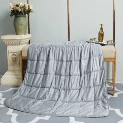48"x72" 15lbs Cotton Weighted Blanket Light Gray - Pur Serenity -Home Decoration Shop GUEST 5d5f8299 5845 4036 8805 2a97240222c4