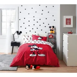 Saturday Park Disney Mickey Mouse Classic 100% Organic Cotton Duvet Cover & Sham Set -Home Decoration Shop GUEST 5e588578 0597 4501 9a71 bc76584ebe03