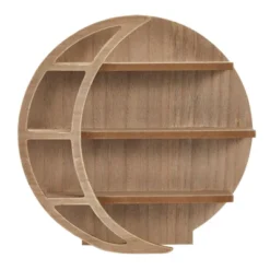 Brown Wooden Moon Shelf, Rustic Wall Home Decor, Crystal Holder For Stones Display And Essential Oils (12 X 12 X 3 In) 11 Brown Wooden Moon Shelf, Rustic Wall Home Decor, Crystal Holder For Stones Display And Essential Oils (12 X 12 X 3 In) -Home Decoration Shop GUEST 5e7bae76 0168 4a7f 9212 d843e20a0250