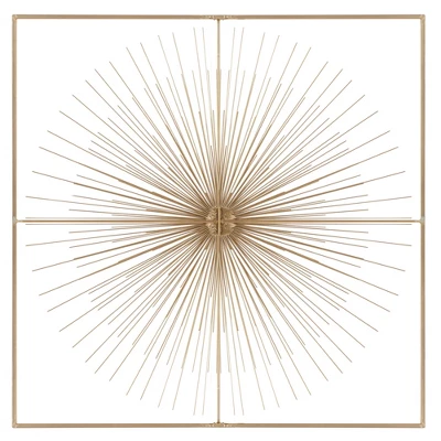 Metal Starburst Handmade Large 3D Wall Decor With Gold Frame Gold - CosmoLiving By Cosmopolitan 18 Metal Starburst Handmade Large 3D Wall Decor With Gold Frame Gold - CosmoLiving By Cosmopolitan - Image 16