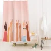 Nadja Peace Heavy Shower Curtain - Deny Designs -Home Decoration Shop GUEST 5e9d4932 7736 4d62 9e1d 6c8b998b35da