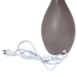 18.11" Traditional Standard Ceramic Dewdrop Table Desk Lamp With Matching Fabric Shade Gray - Creekwood Home 10 18.11" Traditional Standard Ceramic Dewdrop Table Desk Lamp With Matching Fabric Shade Gray - Creekwood Home -Home Decoration Shop GUEST 60f62469 f426 42b0 bb72 b8988ed2a041