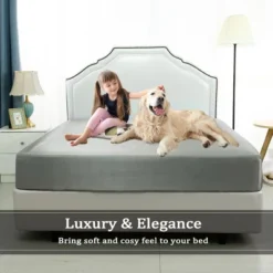 PiccoCasa Satin Fitted Sheet Solid Silky 12" Deep Pocket Satin Bed Fitted Sheet 1 Pc -Home Decoration Shop GUEST 61273668 c5a5 4219 8460 ab817e756a2a