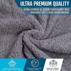 Zone Tech Faux Shearling Fleece Travel Blanket ,Grey Soft Plush Warm Comfortable Car Seat 59"x43” Blanket, Great For Winter, Home, Office And Camping 14 Zone Tech Faux Shearling Fleece Travel Blanket ,Grey Soft Plush Warm Comfortable Car Seat 59"x43” Blanket, Great For Winter, Home, Office And Camping -Home Decoration Shop GUEST 61273d2e 8b83 438b b9f6 5e7ff92315fc