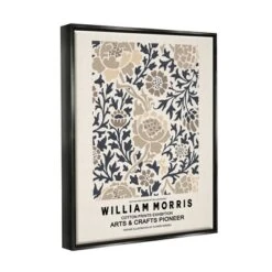 Stupell Industries Flower Blossom Silhouettes Pattern Exhibition Flyer -Home Decoration Shop GUEST 62da1aa8 d870 4c12 b170 7b0ef41eff49