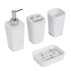4pc Shaish Bath Accessory Set - Kralix -Home Decoration Shop GUEST 62dcb296 bdea 498f 8b02 83067dbeb8a5