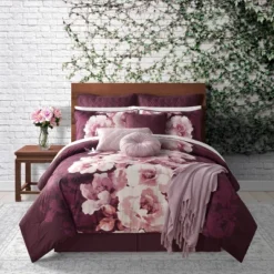 14pc King Liana Comforter Set Plum Purple - Lanwood Home -Home Decoration Shop GUEST 6559ad4d e054 49b1 830c 7388aa95ab4c
