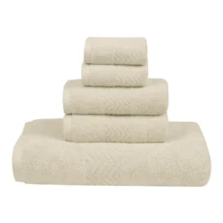 PiccoCasa 100% Cotton Bath Towels Set 5Pcs For Family Hotel Spa Gym -Home Decoration Shop GUEST 65747fe6 d777 4c66 8a16 b52094bea121