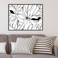 30" X 22" Sernea By Ritikia Gandhi Framed Canvas Wall Art Black - Amanti Art -Home Decoration Shop GUEST 6754ebb7 99d2 488e 8cfc 450ced4f941c