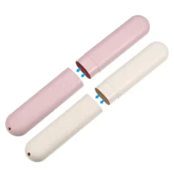 Unique Bargains Toothbrush Travel Case Traveling PP Portable Toothbrush Holders Cases For Travel Business Beige Pink 8.07''x1.22''x0.83'' -Home Decoration Shop GUEST 67a5eb7a 0061 40e5 9fdc b9e83382f940