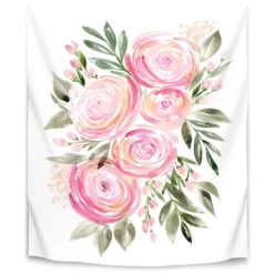 Watercolor Ranunculus In Pink By Blursbyai Wall Tapestry - Americanflat -Home Decoration Shop GUEST 692c8cf7 656a 4dd2 a44c c959fe10189f