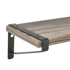 3pc Capri Wall Shelf Set With Brackets Black/Rustic - Danya B. -Home Decoration Shop GUEST 6a22fcd6 a787 4181 9bf9 40cc79e72524