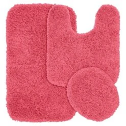 3pc Jazz Shaggy Washable Nylon Bath Rug Set - Garland -Home Decoration Shop GUEST 6d3a4662 eefc 4e57 8b63 6656f5951608