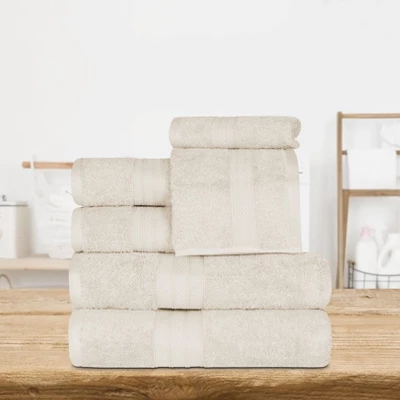 Classic Plush Absorbent 6-Piece Towel Set By Blue Nile Mills 8 Classic Plush Absorbent 6-Piece Towel Set By Blue Nile Mills - Image 6