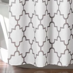 Geometric Shower Curtain Gray - Lush Décor -Home Decoration Shop GUEST 6e55e023 1de0 4a58 a577 1082c32460c5