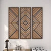 Set Of 3 Wood Geometric Slatted Wood Design Wall Decors Brown - Olivia & May -Home Decoration Shop GUEST 6e7a50fd e9a1 49ab a12b 5a4557d07b2a