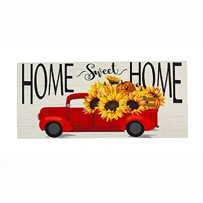 Evergreen Indoor Outdoor Doormat Bundle Set Of 5 - Frame And 4 Welcome Seasonal Inserts Red Truck Snowman Fireflies Planters 4 Evergreen Indoor Outdoor Doormat Bundle Set Of 5 - Frame And 4 Welcome Seasonal Inserts Red Truck Snowman Fireflies Planters - Image 2